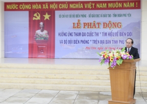 Đồng chí Phan Đình Phùng - Tỉnh ủy viên, Phó Chủ tịch UBND tỉnh đề nghị triển khai Cuộc thi đến toàn thể cán bộ, chiến sĩ lực lượng vũ trang, đoàn viên, thanh niên và nhân dân trên địa bàn tỉnh.