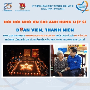 hgh#THANK YOU, VIETNAM! – KHỞI TẠO VÀ GỬI LỜI CẢM ƠN ĐẾN CÁC ANH HÙNG, THƯƠNG BINH, LIỆT SĨ