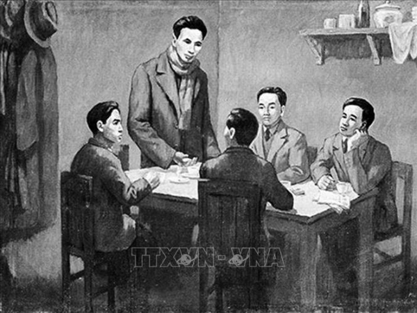 Từ ngày 6-1 đến 7-2-1930, Hội nghị hợp nhất các tổ chức Cộng sản, thành lập Đảng Cộng sản Việt Nam họp ở Hồng Kông (Trung Quốc) dưới sự chủ trì của đồng chí Nguyễn Ái Quốc thay mặt cho Quốc tế Cộng sản. Ảnh: TTXVN