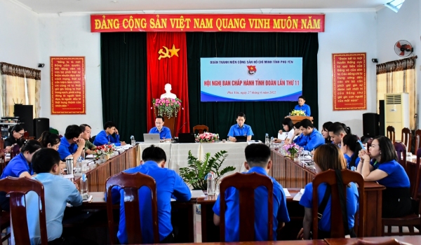 Đồng chí Phan Xuân Hạnh - Tỉnh ủy viên, Bí thư Tỉnh Đoàn phát biểu chỉ đạo tại hội nghị.