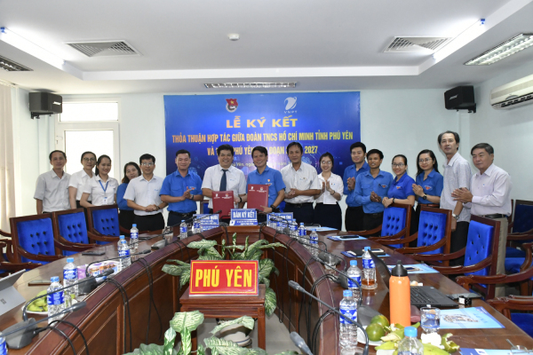 Tỉnh Đoàn và Đoàn và Viễn thông Phú Yên (VNPT Phú Yên) Ký kết thoả thuận hợp tác giai đoạn 2023-2027.