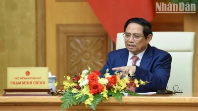 Thủ tướng Chính phủ Phạm Minh Chính phát biểu tại buổi tiếp.