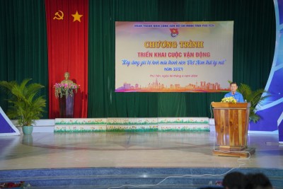 Triển khai thực hiện Cuộc vận động “Xây dựng giá trị hình mẫu thanh niên Việt Nam thời kỳ mới” năm 2024