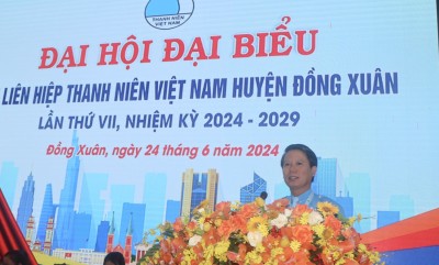 Hội LHTN Việt Nam huyện Đồng Xuân tổ chức thành công Đại hội đại biểu lần thứ VII, nhiệm kỳ 2024 - 2029