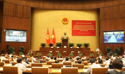 Sáng ngày 9/7, Bộ Chính trị, Ban Bí thư Trung ương Đảng tổ chức hội nghị toàn quốc quán triệt Quy định số 144-QĐ/TW.