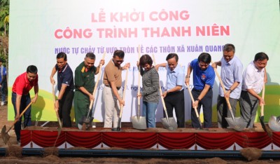 Khởi công lắp đặt hệ thống nước sinh hoạt tại xã Xuân Quang 1