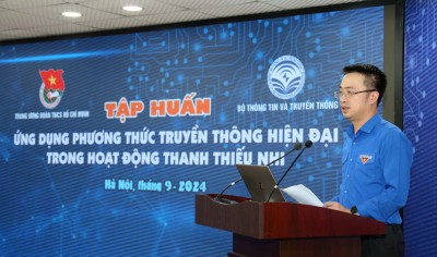 25.000 cán bộ đoàn cơ sở tập huấn "Ứng dụng phương thức truyền thông hiện đại trong hoạt động thanh thiếu nhi, năm 2024"