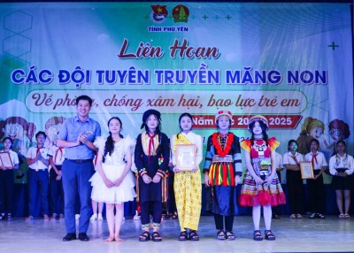 Liên hoan các đội tuyên truyền măng non về phòng chống xâm hại, bạo lực trẻ em tỉnh Phú Yên, năm học 2024 - 2025