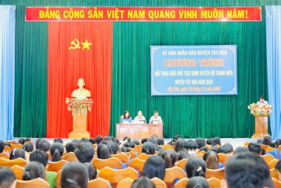 Chương trình đối thoại giữa Chủ tịch UBND huyện với thanh niên huyện Tây Hòa năm 2024