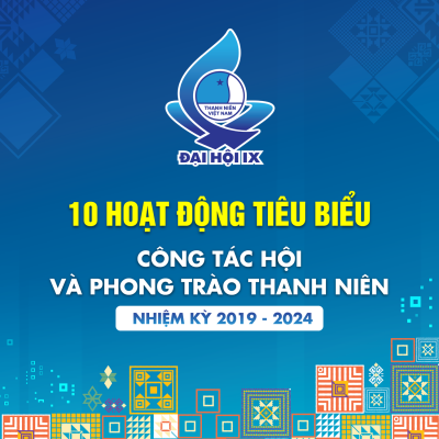 10 hoạt động tiêu biểu công tác Hội LHTN Việt Nam và phong trào thanh niên nhiệm kỳ 2019 - 2024