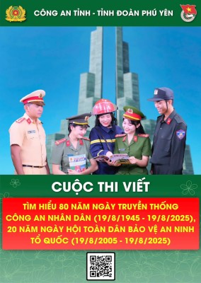 Tổ chức Cuộc thi tìm hiểu 80 năm Ngày truyền thống Công an nhân dân (19/8/1945 - 19/8/2025), 20 năm Ngày hội toàn dân bảo vệ an ninh Tổ quốc