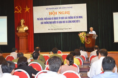 Bộ trưởng Bộ Khoa học và Công nghệ Nguyễn Quân trao đổi về kế hoạch tổ chức Giải thưởng Hồ Chí Minh, Giải thưởng Nhà nước về KHCN.