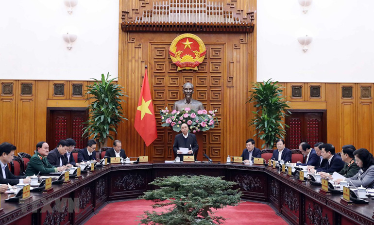 Thủ tướng Nguyễn Xuân Phúc phát biểu.