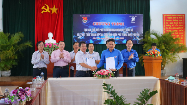 Ký kết thỏa thuận hợp tác giữa Tỉnh Đoàn và VNPT Phú Yên.