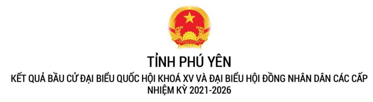 Kết quả bầu cử đại biểu Quốc hội khóa XV và đại biểu Hội đồng Nhân dân các cấp nhiệm kỳ 2021-2026 - tỉnh Phú Yên