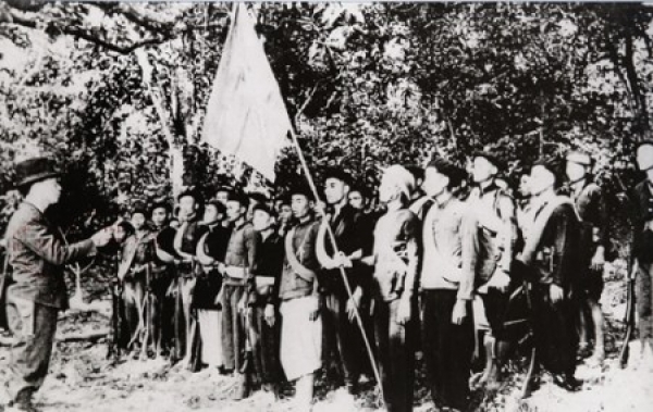 Đội Việt Nam Tuyên truyền Giải phóng quân (tiền thân của Quân đội nhân dân Việt Nam) thành lập ngày 22-12-1944. Ảnh tư liệu.