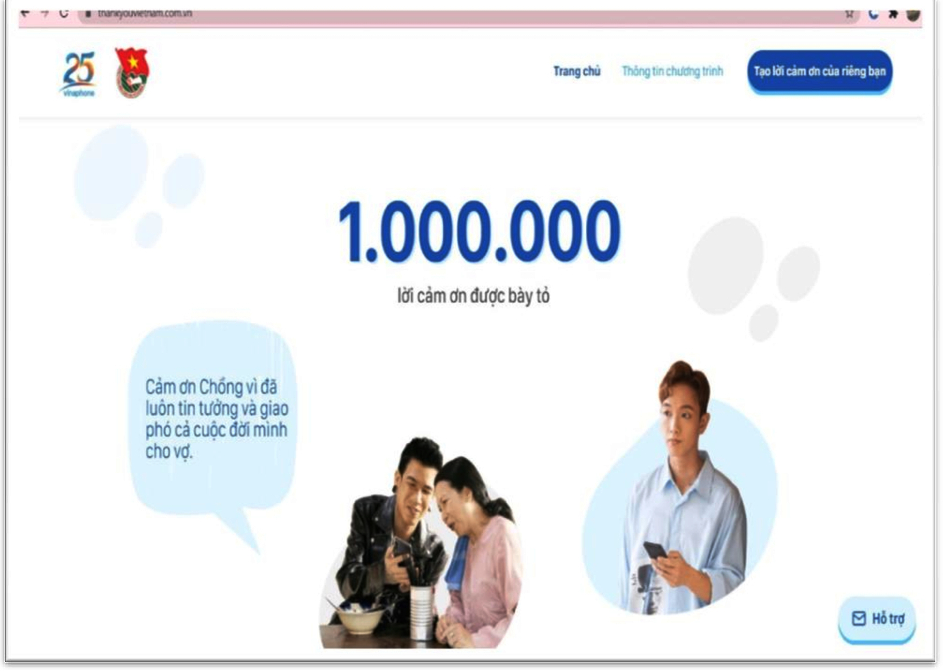 #THANK YOU, VIETNAM! – 1.000.000 LỜI CẢM ƠN ĐƯỢC KHỞI TẠO