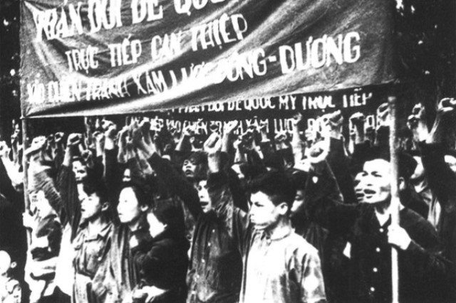 Học sinh, sinh viên xuống đường biểu tình ngày 9/1/1950.