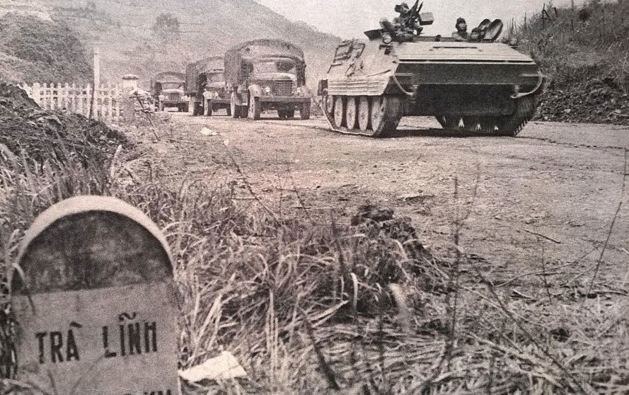 Ngày 17/2/1979, lính Trung Quốc tràn sang biên giới nước ta. Ảnh: Thường Thanh