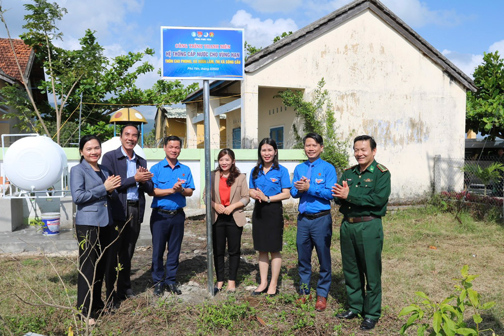 Khánh thành công trình Hệ thống cấp nước cho vùng hạn thôn Cao Phong, xã Xuân Lâm, thị xã Sông Cầu.