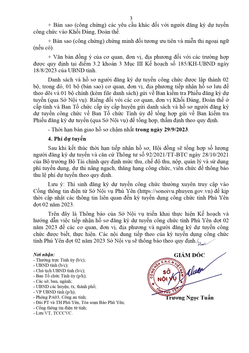 So Noi vu TB 57 TB triển khai kế hoạch tuyển dụng công chức tỉnh Phú Yên đợt 02 năm 2023 page 0003