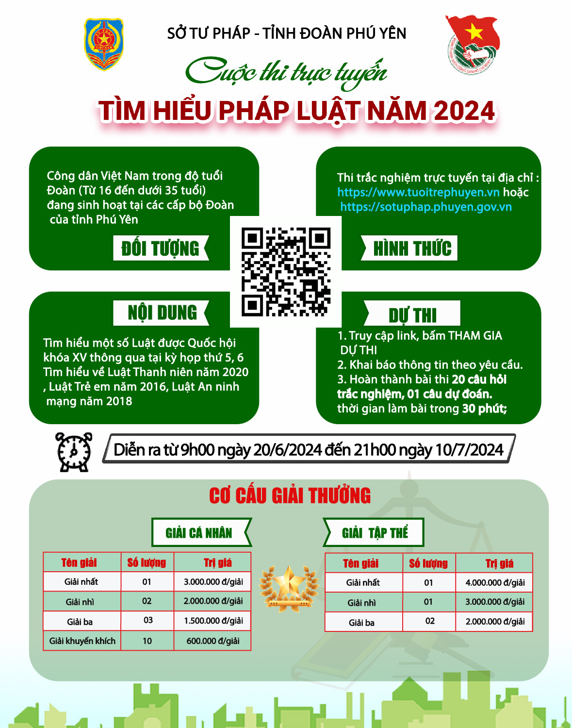 Tổ chức cuộc thi trực tuyến tìm hiểu pháp luật năm 2024