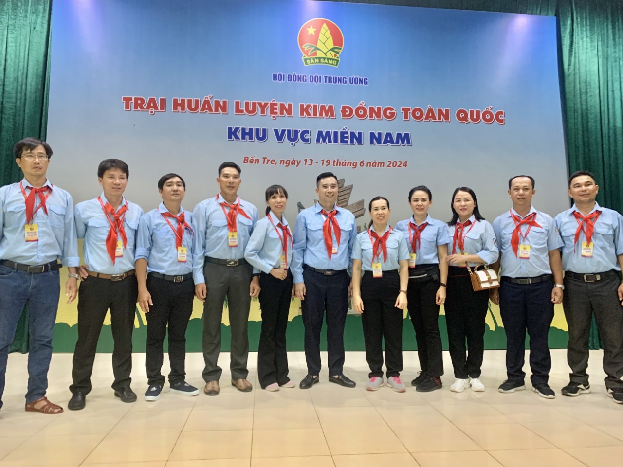 Các Giáo viên - Tổng phụ trách Đội tỉnh Phú Yên tham gia Trại huấn luyện Kim Đồng khu vực miền Nam năm 2024