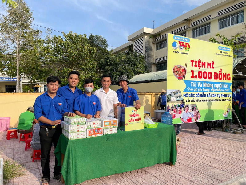 Tiệm mì 1.000 đồng của đoàn viên, thanh niên huyện Thạnh Phú
