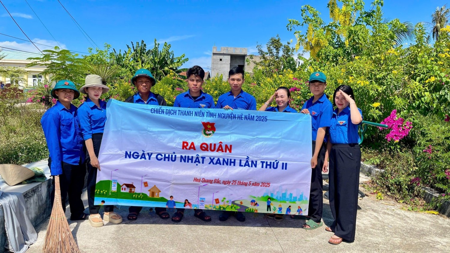 Ngày Chủ nhật xanh lần II đã huy động đông đảo đoàn viên, thanh niên tham gia.